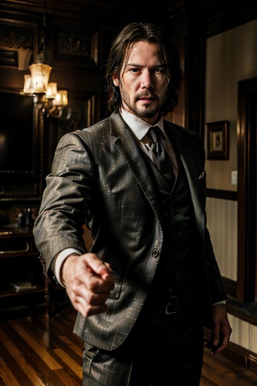 ((Panoramic and open wide shot)), masterpiece, excellent quality, 
perfect hands,epic running fast shooting machine gun with flames, photo realistic Keanu Reeves John Wick with pistol and machine gun , 
different weapons
knives, katanas, submachine guns, grenades, in a shootout with other men, thriller style, aggressive pose, modern black and white Gucci suit, armed gun, photorealistic, highly detailed, blurry photo, intricate, incredibly detailed, super detailed, gangster texture, detailed , crazy, soft lights and shadows