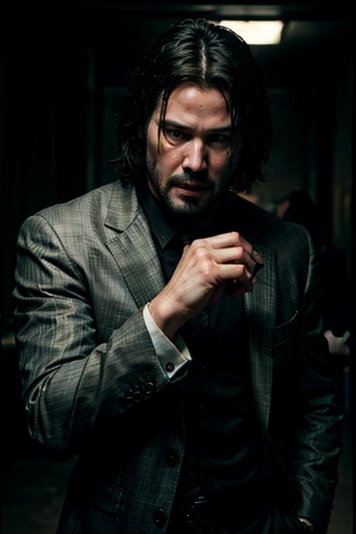 open wide shot, masterpiece, excellent quality, 
perfect hands,epic running fast shooting machine gun with flames, photo realistic Keanu Reeves John Wick with pistol and machine gun , thriller style, aggressive pose, modern black and white Gucci suit, armed gun, photorealistic, highly detailed, blurry photo, intricate, incredibly detailed, super detailed, gangster texture, detailed , crazy, soft lights and shadows