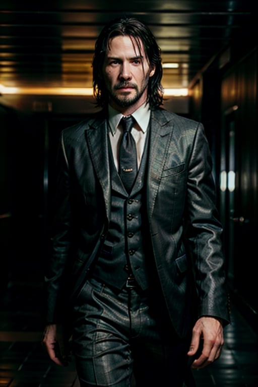 open wide shot, masterpiece, excellent quality, 
perfect hands,epic running fast shooting machine gun with flames, photo realistic Keanu Reeves John Wick with pistol and machine gun , thriller style, aggressive pose, modern black and white Gucci suit, armed gun, photorealistic, highly detailed, blurry photo, intricate, incredibly detailed, super detailed, gangster texture, detailed , crazy, soft lights and shadows