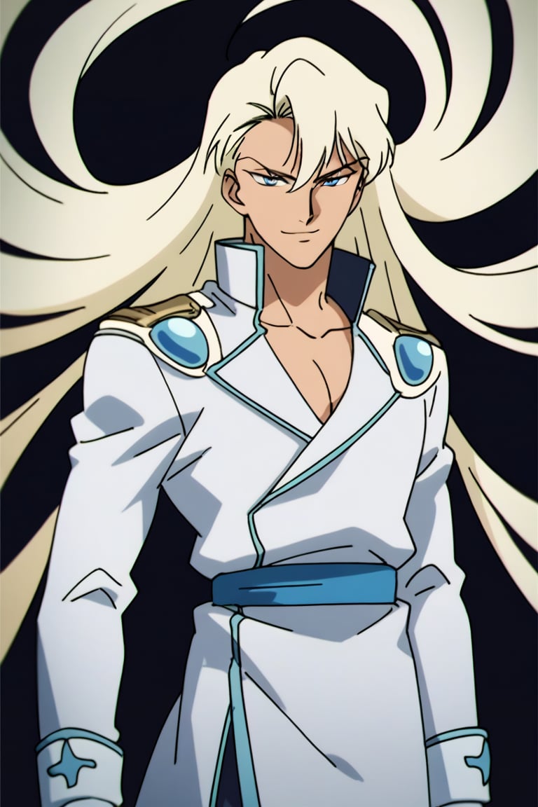 (Beatiful, masterpiece, aesthetic). Anime muscle man. long platinum hair. Light blue eyes. grey military clothes, silver armor with gold decorations. (Anime Character) (Dark enviroment). he is holding the hand of an incredibly beautiful young cancer woman-a blonde with blue eyes, long golden hair, she is wearing a light golden dress, she is a princess. They're in love. Kunzite,Malachite,SMV4,score_9,score_8_up,score_7_up,rating_explicit,aavenus, long hair, (Aesthetic dark image),