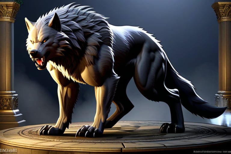 create an epic image, random, ornate, great,werewolf,DGQMGirl2