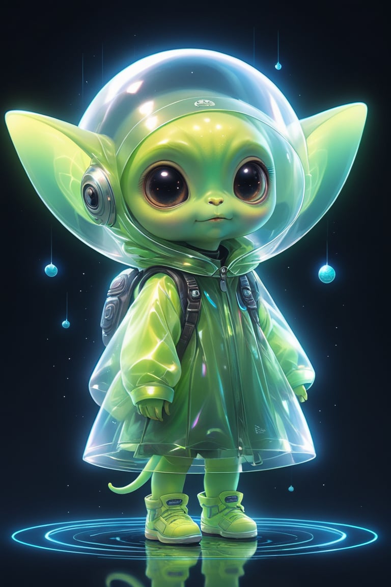 create me the cutest little alien being
