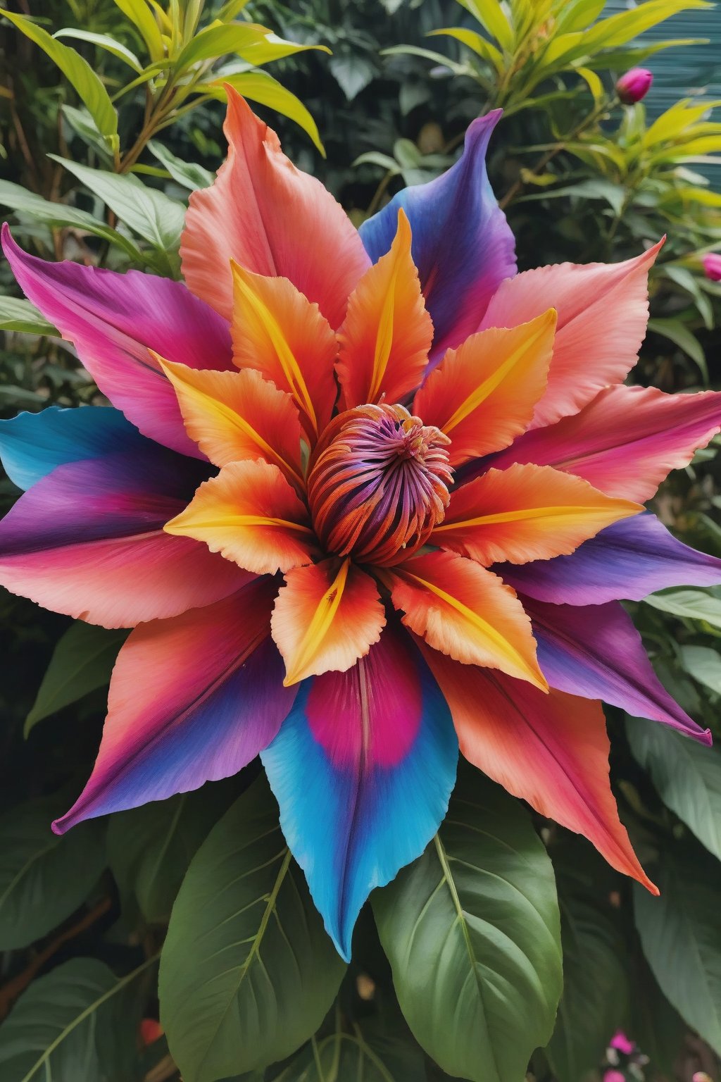 big colourful stunning flower in full bloom