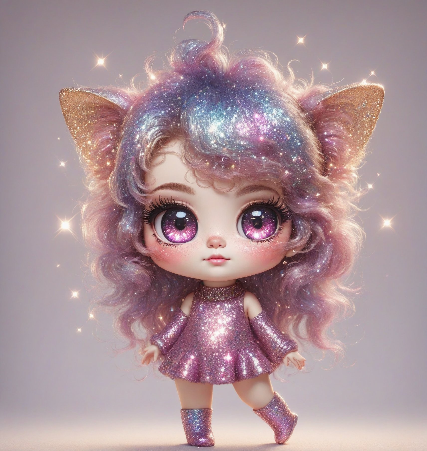 adorable little thing but has attitiude ,chibi,glitter,shiny