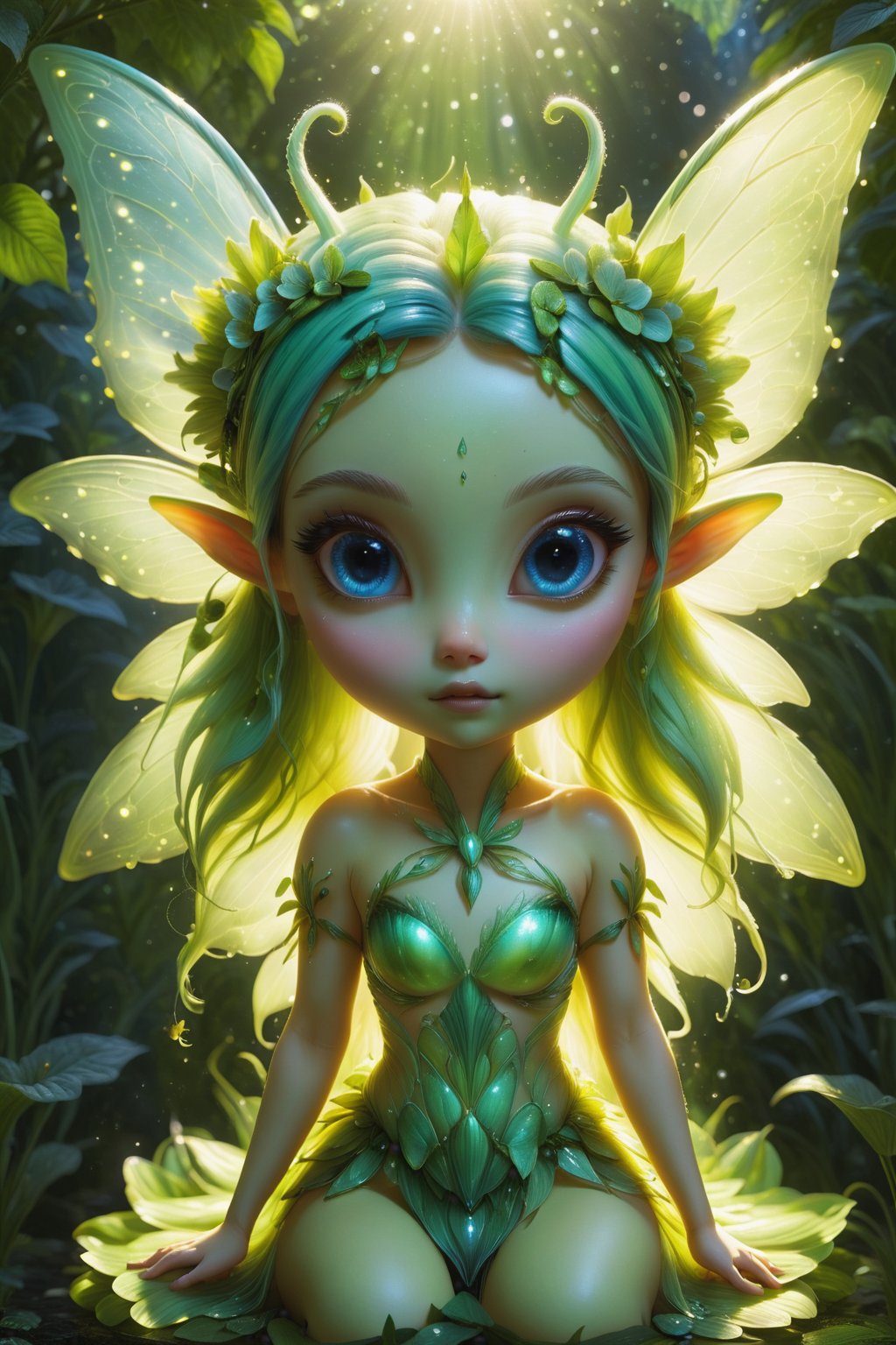 an fairy/alien stunning hybrid