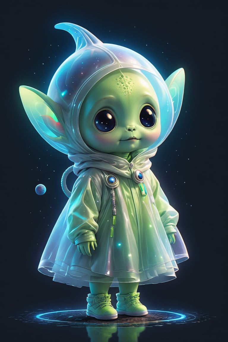 create me the cutest little alien being
