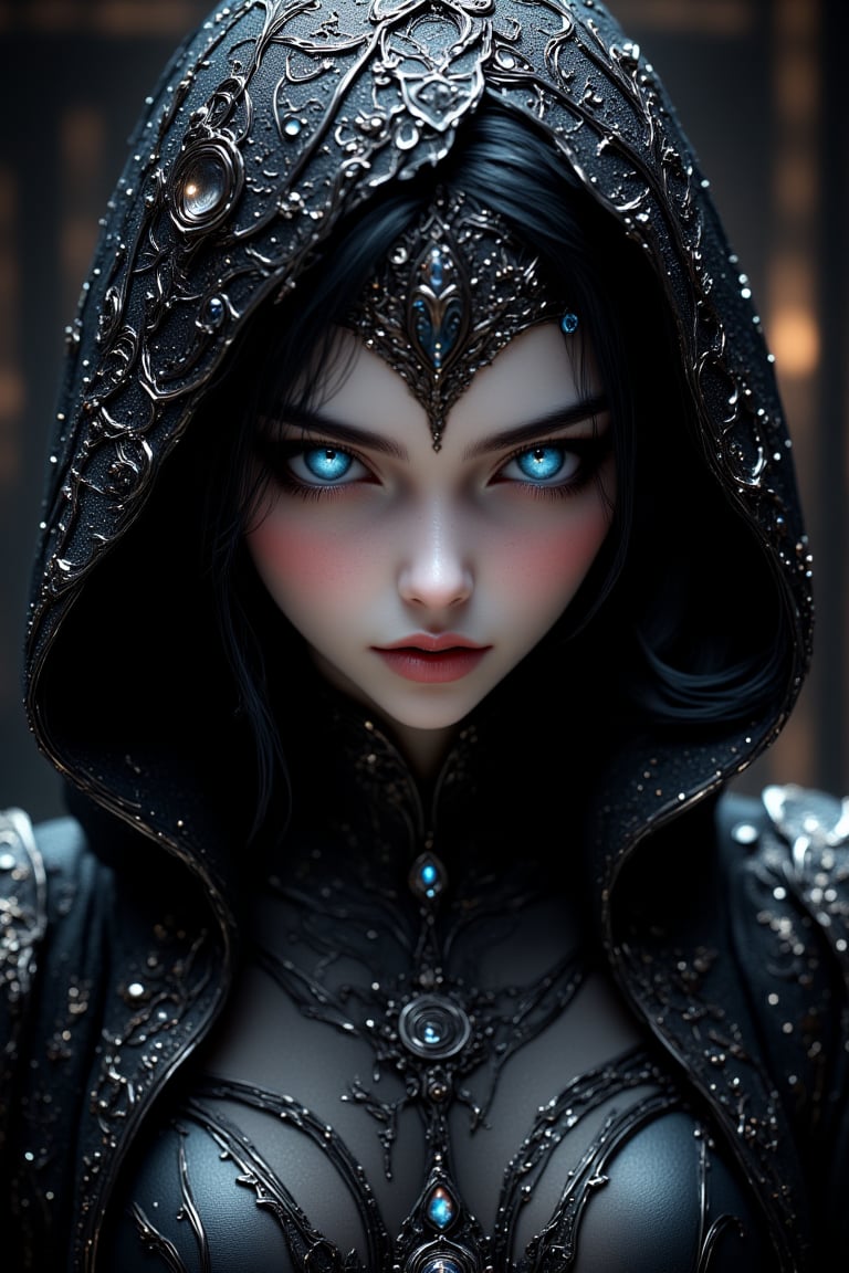 goth/dark angle ,  2.5D, illustration, portrait,   8k ultra hd, high resolution, high definition, excellent quality, stunning image,  detail quality Enhancer,