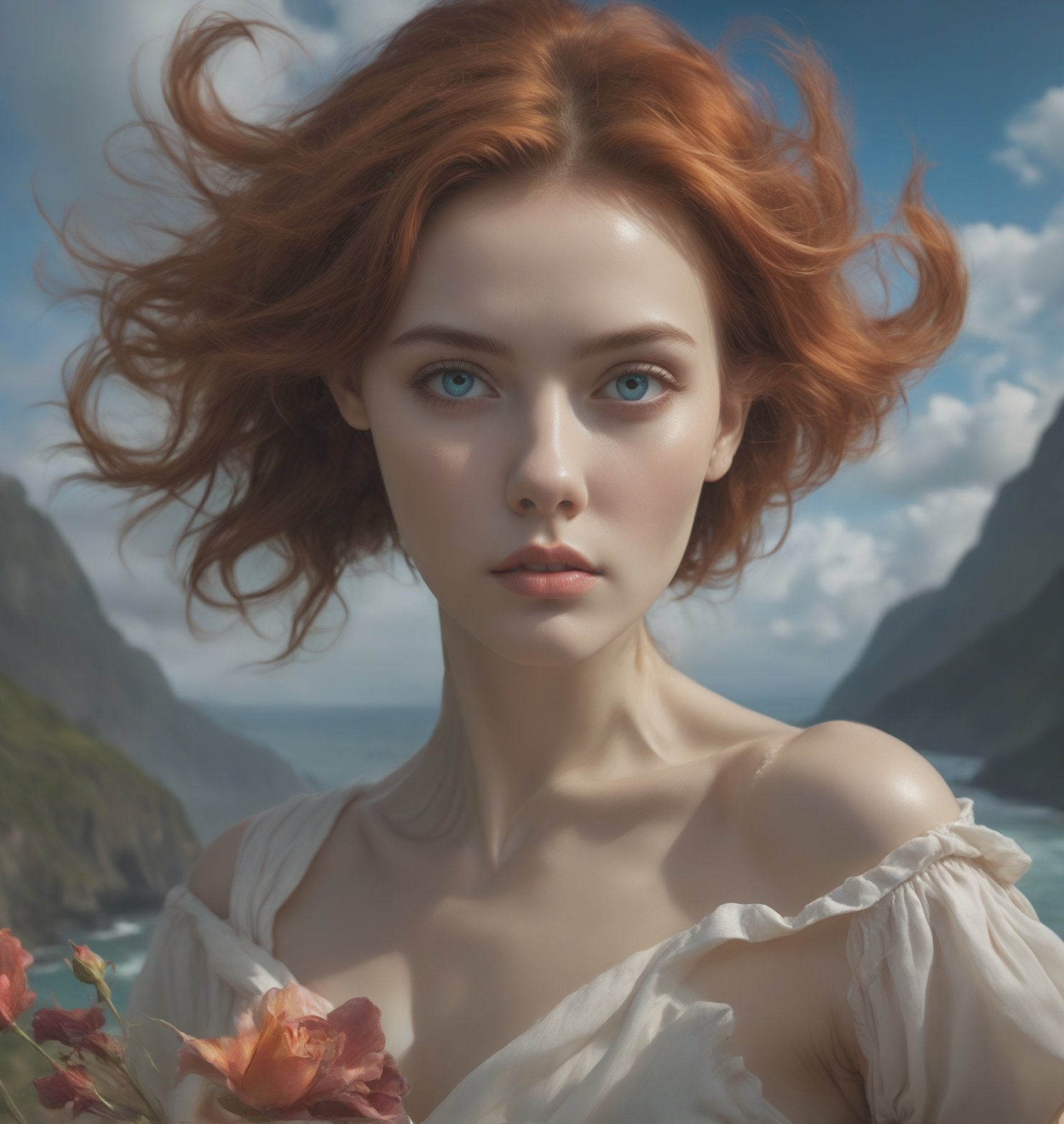 Create a high-definition, fantastical portrait