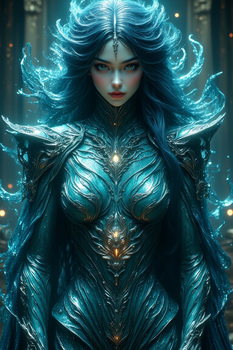 create me an princess of the deep, 2.5D, illustration, portrait,   8k ultra hd, high resolution, high definition, excellent quality, stunning image,  detail quality Enhancer,