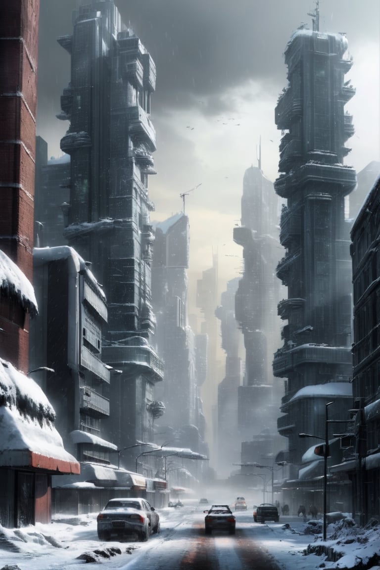 The winter of 2038 was brutal for the people of this fictional megacity.


