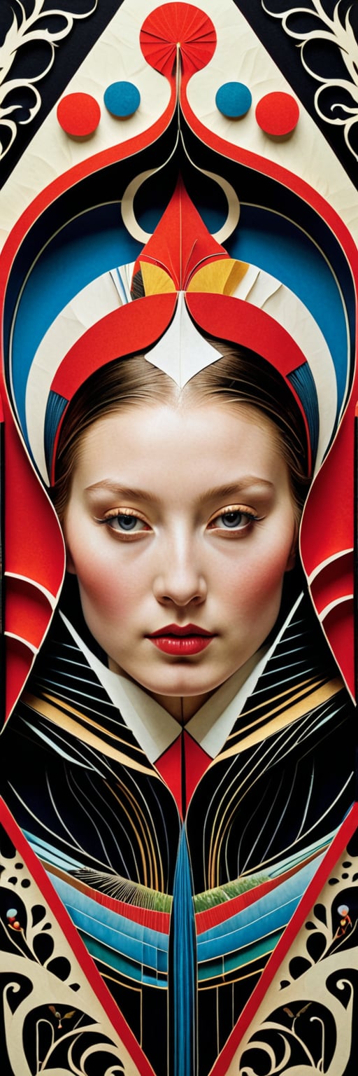 1 girl's face is Caucasian, photography in the style of detailed hyperrealism ,creature ,fantasy,James Christensen,bold lines,hyper detailed


(Kirigami representation, 3D, paper folding, paper cutting, Japanese, intricate, symmetrical, precision, clean lines : 1.3),
Ink Painting,1girl,God's Angle