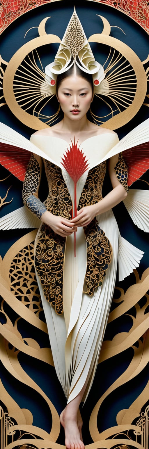 photography in the style of detailed hyperrealism ,creature ,fantasy,James Christensen,bold lines,hyper detailed


(Kirigami representation, 3D, paper folding, paper cutting, Japanese, intricate, symmetrical, precision, clean lines : 1.3),Ink Painting,1girl,God's Angle