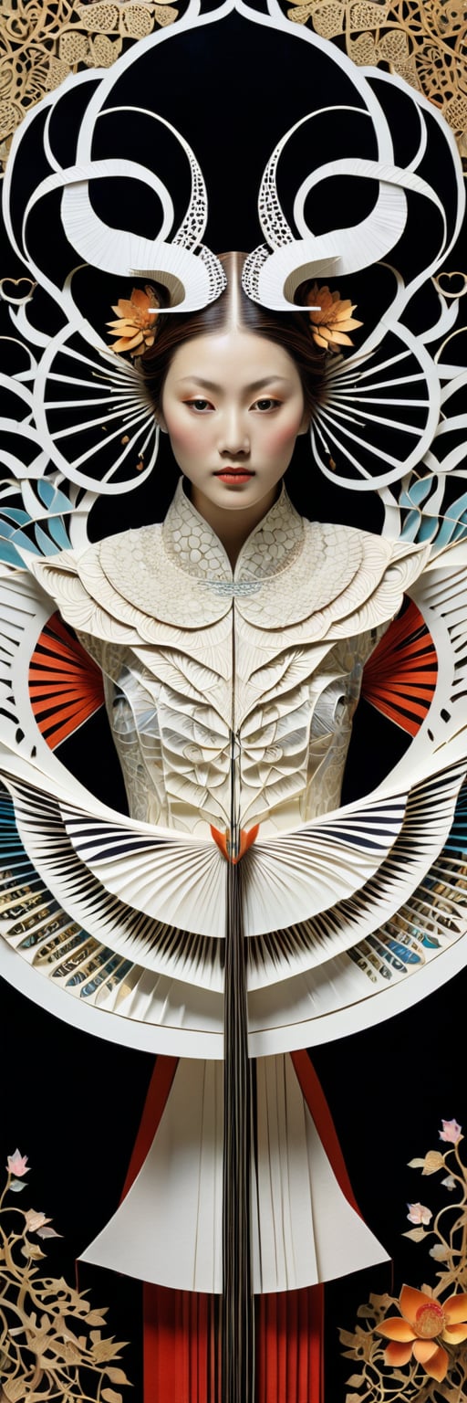 photography in the style of detailed hyperrealism ,creature ,fantasy,James Christensen,bold lines,hyper detailed


(Kirigami representation, 3D, paper folding, paper cutting, Japanese, intricate, symmetrical, precision, clean lines : 1.3),Ink Painting,1girl,God's Angle