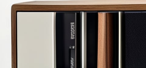 Ultra-detailed close-up of a modern Bluetooth Sangean radio in a luxurious minimalist bookshelf. The radio's elegant wooden grain finish (wooden grain:1.2) wraps around its sides, paired with a black front panel  featuring a sharp digital display showing the time and station. Tactile buttons (buttons:1.2) for tuning and volume catch the light, highlighting their precise layout. The bookshelf, made of rich dark wood with metal accents, contains books , geometric sculptures, and succulents . Soft ambient light casts shadows, enhancing the textures of the wood and the sleek display. The ambiance blends modern sophistication and cozy warmth, with the radio as the focal point.