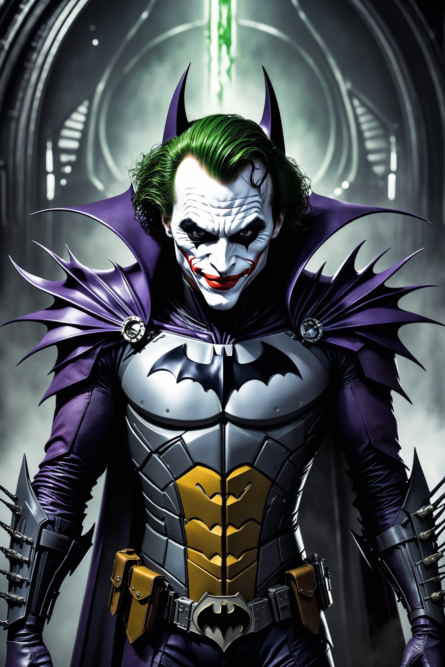 (Batman:2.0) (as The Joker:2.5), Fighting in  space (H.R. Giger's Art Style:2)