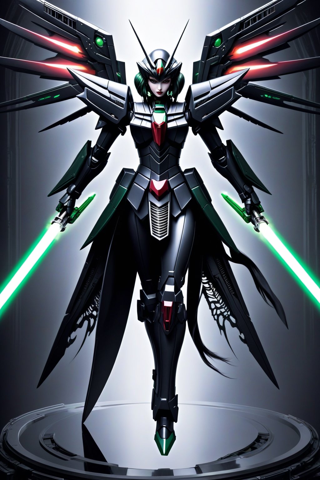 (Sailor Pluto:2) (as a Gundam:2.5), Fighting in  space with a beam saber (H.R. Giger's Art Style:3)