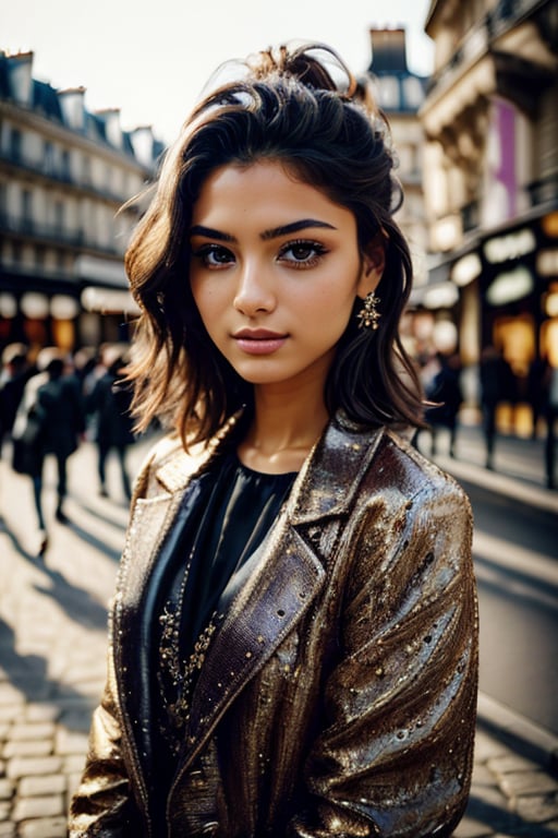 beautiful girl in paris perfect beauty