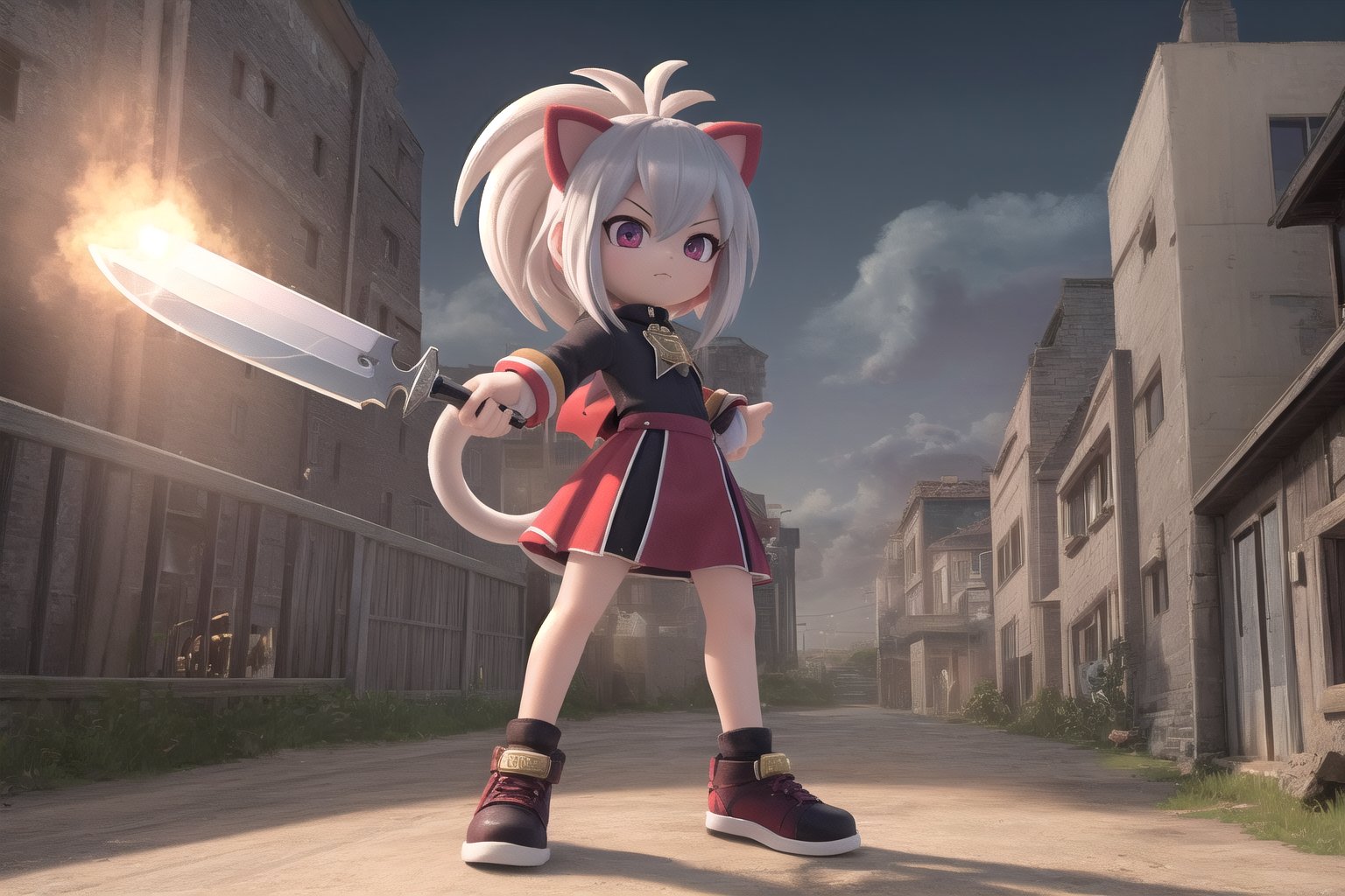 little KShinobuV4, little (full body view of KShinobuV4), (masterpiece), best quality, HDR, 32k UHD, Ultra realistic, highres, highly detailed, ultra_hd, high resolution, ultra_detailed, hyper realistic, extemely detailed background, detailed_background, complex_background, depth_of_field, extremely detailed and complex, outdoor, (Silver the Hedgehog), show yourself as (Silver the Hedgehog), show me your (Silver the Hedgehog) costume, creating an atmosphere in (dystopian future), creating an atmosphere at (dystopian future), (Psychokinesis), (Psychic Knife), (Super Silver), (Shadow the Hedgehog), (Blaze the Cat), (Amy Rose), (Miles "Tails" Prower), (Knuckles the Echidna), (Sonic the Hedgehog), 