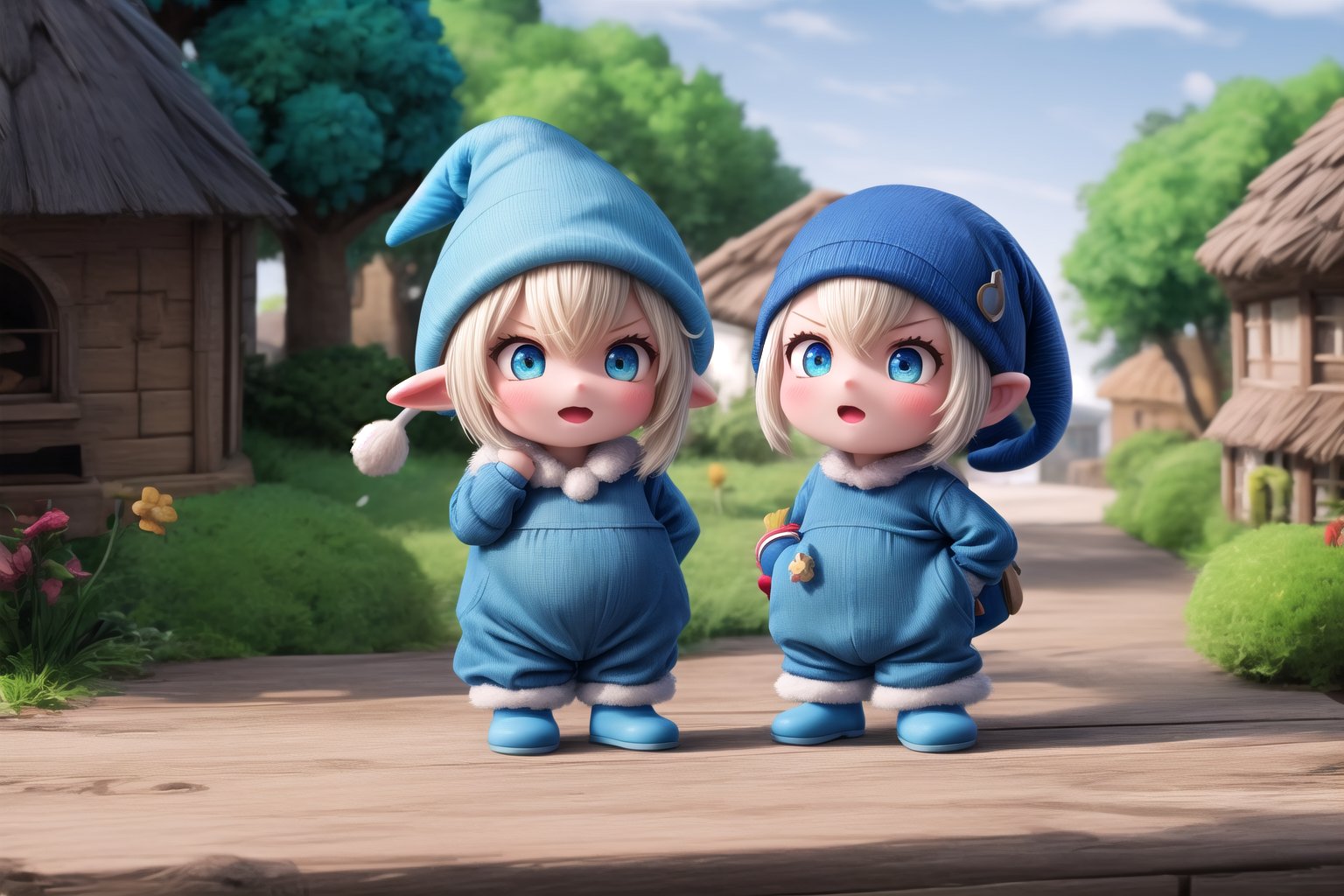 little kleedef as (Smurfs), show yourself as (Smurfs), show me your (Smurfs costume), creating an atmosphere in (Smurf Village), creating an atmosphere at (Smurf Village), show yourself as Smurf, (Grouchy Smurf), (Sasette), (Brainy Smurf), (Papa Smurf), (Clumsy Smurf), (Hauie), (Hefty Smurf),