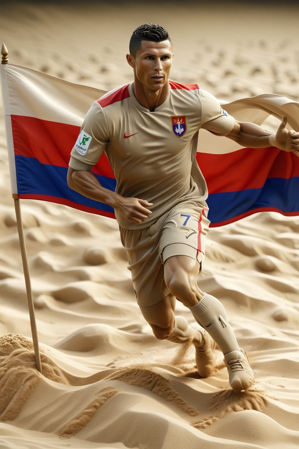 CR7, Cambodai flag,ral-sand