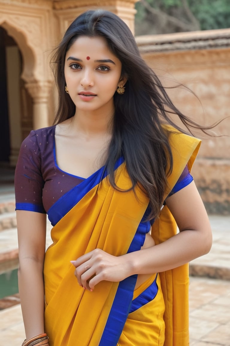 beautiful cute young attractive indian teenage girl, village girl, 18 years old, cute, Instagram model, long black_hair, warm,in terrace , indian,girl, photorealistic, ,dress,1girl,velvaura,photorealis
tic,Indian real girl, Shraddha Kapoor
Look like face shape kriti sanon, instagram instagram real, real life,hi_resolution,wear yellow saree,in hindu temple,NylaUsha, , big boobs