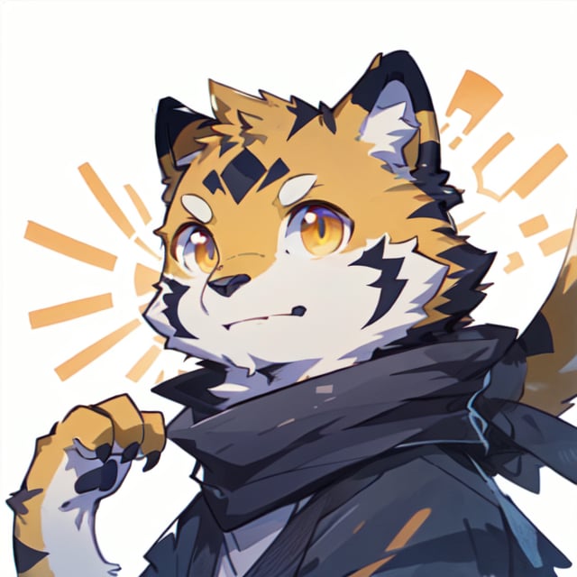 furry digital drawing, icon with this style, male,fanqiuhu