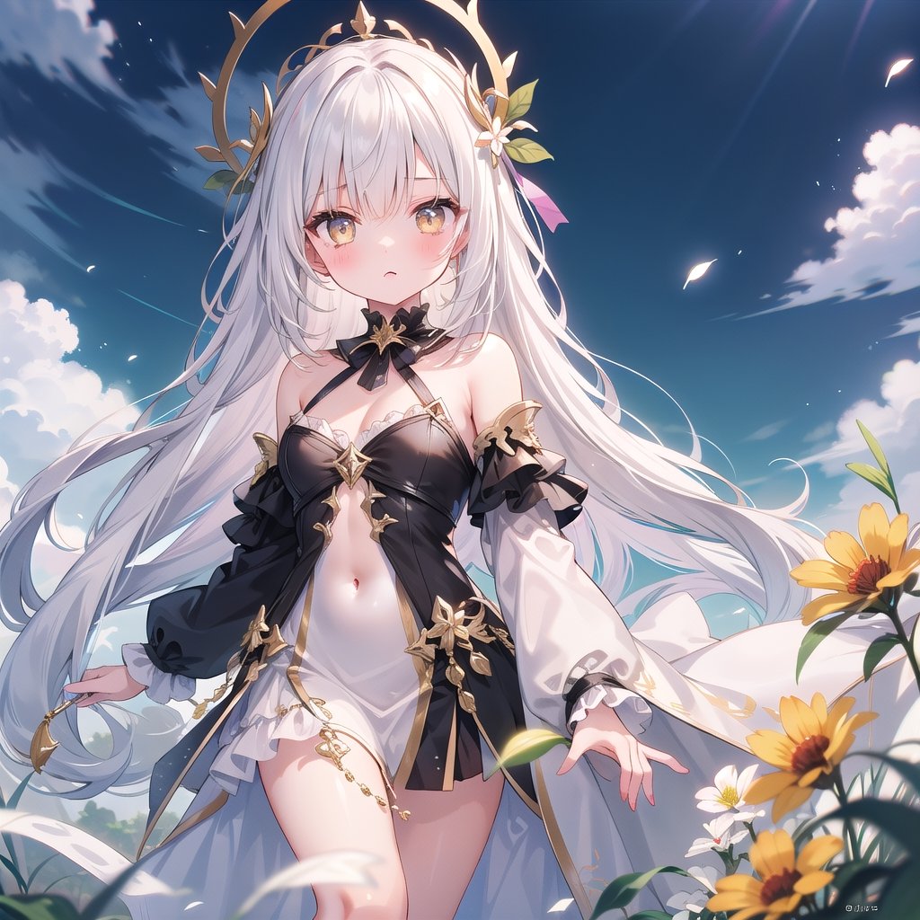 1 girl, white_hair, golden_eyes,