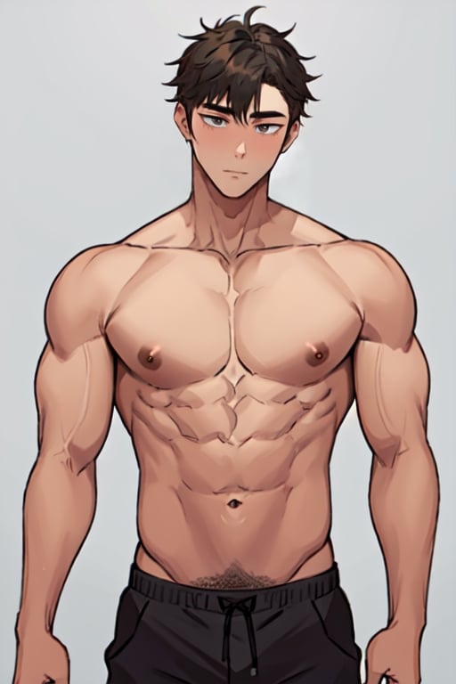 masterpiece, best quality, boy, solo, male, abdominal muscle,1boy, intricate details,1guy