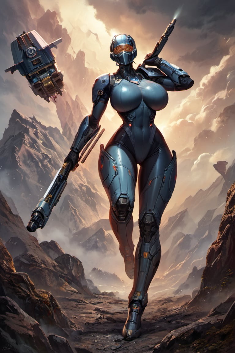 score_9, score_8_up, score_7_up, score_6_up, score_5_up, score_4_up, BREAK 2 girls, looking around, weapons at the ready, dynamic stance, huge breasts, huge curvy hips, narrow waist, skinny, skin tight battle suit, cerulean blue, armor, futuristic, sci-fi, cyberware, cybertech, unexplored world, mist, ancient marvelous structures, ultra highres, atmosphere of mystery and danger, (detailed face:1.2), (detailed eyes:1.2), detailed background, intricate, foggy landscape, ghost person