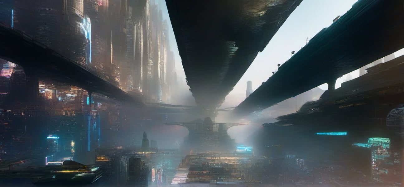 (((((Year_4054:1.6))))),(((sunrise:1.5))),((((Ecumenopolis_futuristic_cyberpunk_Sci-fi_Cairo_megacities_with_heavy_fog:1.6)))),(((((Blade_Runner_2049_2017_movie_filter:1.6))))),(((viewed_from_below_street:1.5))),(((((futuristic_flying_spaceships:1.6))))),((((many_of_small_futuristic_skyscrapers:1.5)))),(((((underground_cities:1.6))))),((((many_of_Sci-Fi_cyber_highways:1.4))), concept art, artstation, DeviantArt, holographic, unreal engine 5, matte painting, digital painting by greg rutkowski and benjamin bardou, artstation, ultra high quality, ultra highly resolution, aesthetic painting, hyperrealism, surrealistic, intense shadow, intricape detailed, UHD-RESOLUTION.futureurban,background,futuresurban,futureskyline,futureurban,night city,scifiurban,caveruinsPOV,FuturEvoLabCyberpunk