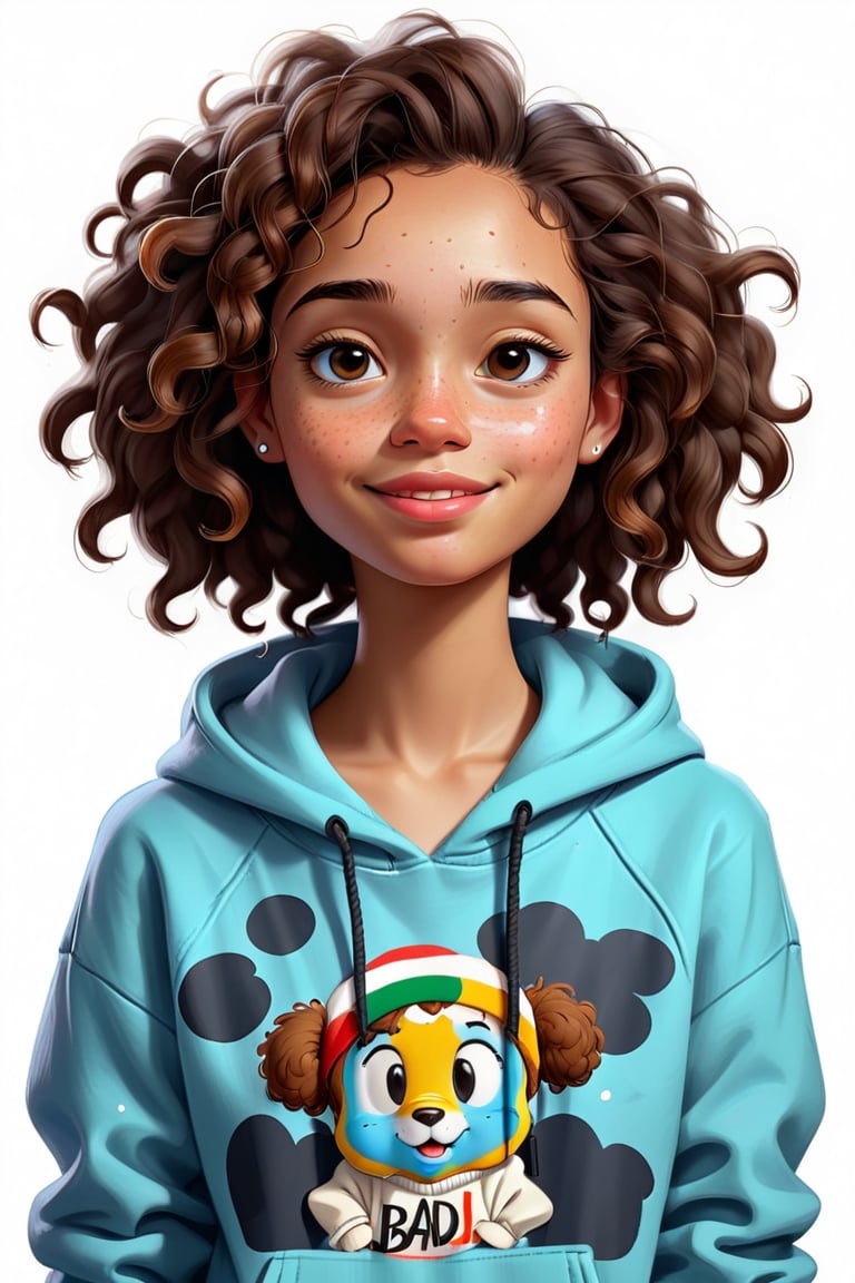 Clean Cartoon-brushstrokes Painting, crisp, simple, colored_lineart_illustration style, 1 woman, (21 years old), melanated female, brown skin, dark skin, type 4 hair, curly hair, realism, tom boy, sweater, pull over, hoodie, chad, chizzled, bad boy, thug, mean mug, mean face, I don't care face, dimples, innocent, feminine, soft, freckles, whimsical, young, vibrant, adorable, slender/petite body shape, normal size head, head that fits body, high quality, masterpiece , 3D

Clean Cartoon-brushstrokes Painting, crisp, simple, colored_lineart_illustration style, 1 boy, (21 years old), light skin, white, Italian brown, realism, cool, Nonchalant, full body, t-shirt, clothes, tom boy, sweater, pull over, hoodie, chad, chizzled, bad boy, thug, mean mug, mean face, I don't care face, Instagram, selfie, smiling, , handsome, quirky, innocent, masculine, hard, innocent, whimsical, happy, young, vibrant, cute, slender/skinny body shape, normal size head, head that fits body, high quality, masterpiece ,3D