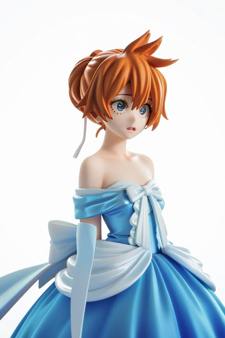 score_9, score_8_up, score_7_up, score_6_up, score_5_up, score_4_up, BREAK, , 1girl, Kendo, orange hair, green eyes, pageant dress, blue dress, strapless, 

,(( white background, blank background))