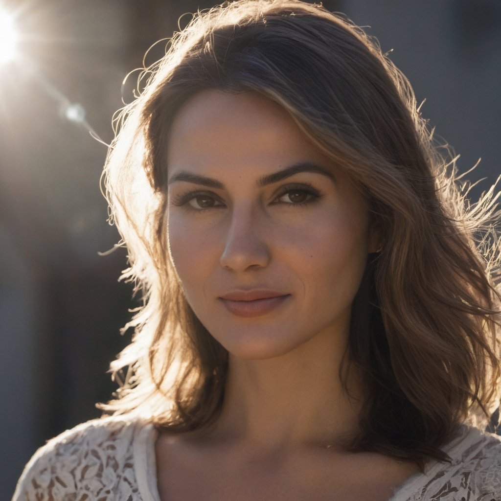 Portrait of a beautiful woman, cinematic, Photoshoot, Shot on 25mm lens, Depth of Field, Tilt Blur, Shutter Speed 1/1000, F/22, White Balance, 32k, Super-Resolution, Pro Photo RGB, Half rear Lighting, Backlight, Dramatic Lighting, Incandescent, Soft Lighting, Volumetric, Conte-Jour, Global Illumination, Screen Space Global Illumination, Scattering, Shadows, Rough, Shimmering, Lumen Reflections, Screen Space Reflections, Diffraction Grading, Chromatic Aberration, GB Displacement, Scan Lines, Ambient Occlusion, Anti-Aliasing, FKAA, TXAA, RTX, SSAO, OpenGL-Shader’s, Post Processing, Post-Production, Cell Shading, Tone Mapping, CGI, VFX, SFX, insanely detailed and intricate, hyper maximalist, elegant, dynamic pose, photography, volumetric, ultra-detailed, intricate details, super detailed, ambient –v 6.0