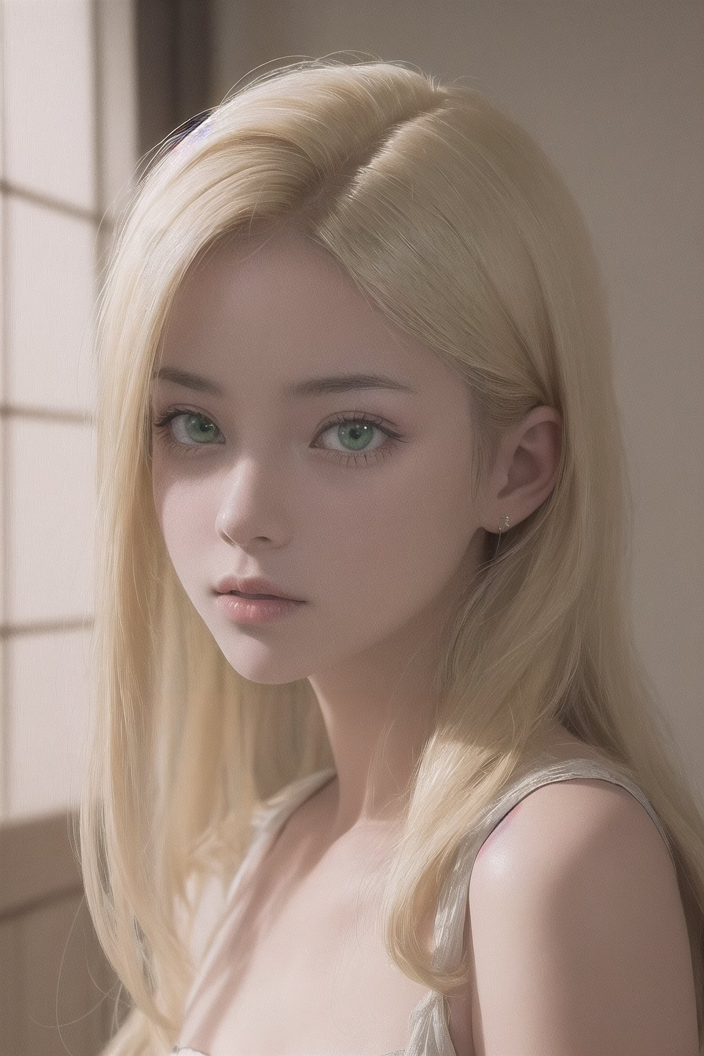 beautiful person, realistic, raw photo, masterpiece, best quality, aesthetic, emerald_eyes, blond_hair