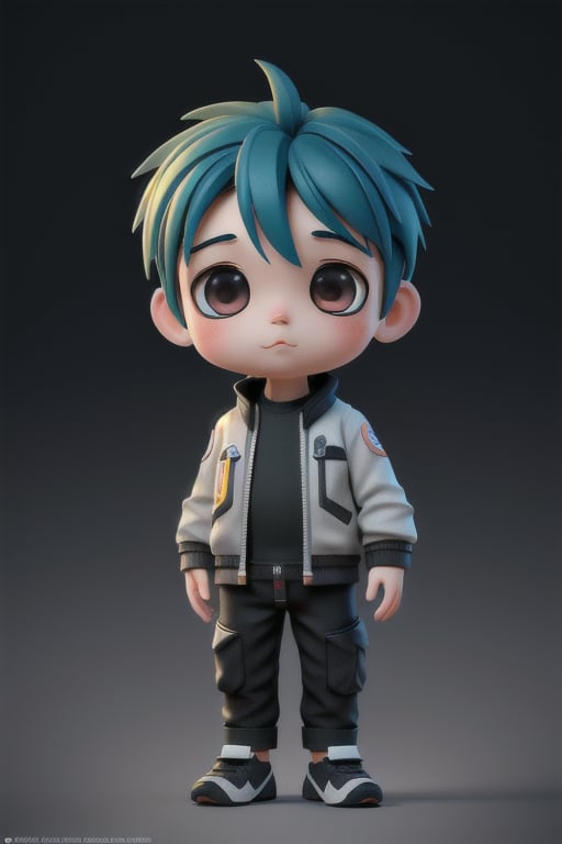 4d photographic image of full body image of a cute little chibi boy realistic, vivid colors octane render trending on artstation, artistic photography, photorealistic concept art, soft natural volumetric cinematic perfect light, UHD no background