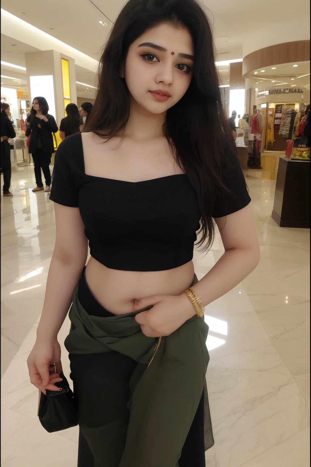  beautiful cute mature attractive indian teenage girl, city girl, 25 years old, cute,  Instagram model, long black hair, colorful hair, warm, dacing, in mall , western dress, makeup, indian ,Indian, Saree

,Mallu beauty