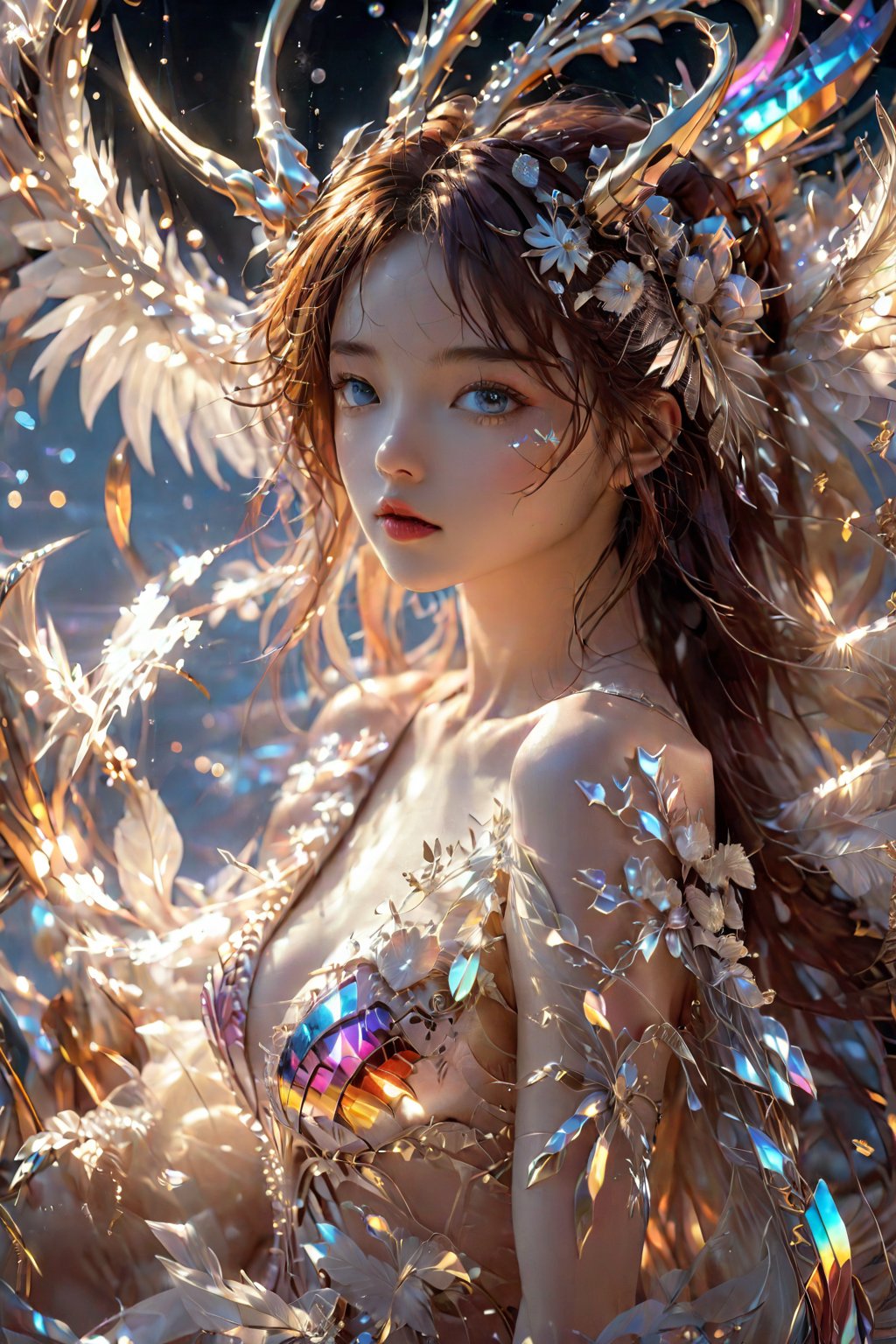 1girl, bangs, blue sky, breasts, choker, cleavage, collarbone, day, MULTICOLORED eyes, hair over breasts, hairband, horns, long hair, looking at the beholder, locks, large breasts, naked, mouth,((( MULTICOLORED) )) ,sky, ground, solo focus, straight hair, upper body, very long hair, hair band, highlights, zero two \(darling in the franxx\), skin, realistic, (((FULL BODY ) )),( ((HORN ))), CHEST,
photon mapping
more details
16k, HDR, CG, 3D, maintain maximum image detail, photography, high resolution, anti-aliasing, cinematic, zero two, anime figurine Mecha, Mecha, anime style, realism, mecha\(hubggirl)\, Fire Angel Mecha, energetic light particle mecha, zero diffusion two ponies, robot, more details XL, cinematic style,(((SEXY)))(((HAIR PINK))),机甲,c=Cybernetics,((( NSFW))),( ((FULL NUDE BODY))),(((NUDE))),(((COMPLETELY NUDE))),mecha,extremely detailed, crystallization, crystals, holographic, fragments, style, concept, BugCraft