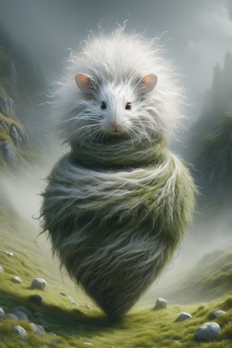 Imagine the following scenario.
An old white mouse with a long bushy mustache dressed in wool with a human body.
 All beautiful and a mystical moss grass hut hidden deep in a misty valley.
Picking fruits and placing them in baskets.
,DonM3l3m3nt4lXL