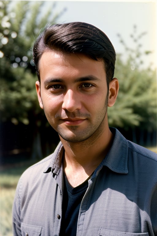 A photo portrait of a 32 years old male investigator Treasury agent during summer 1968,