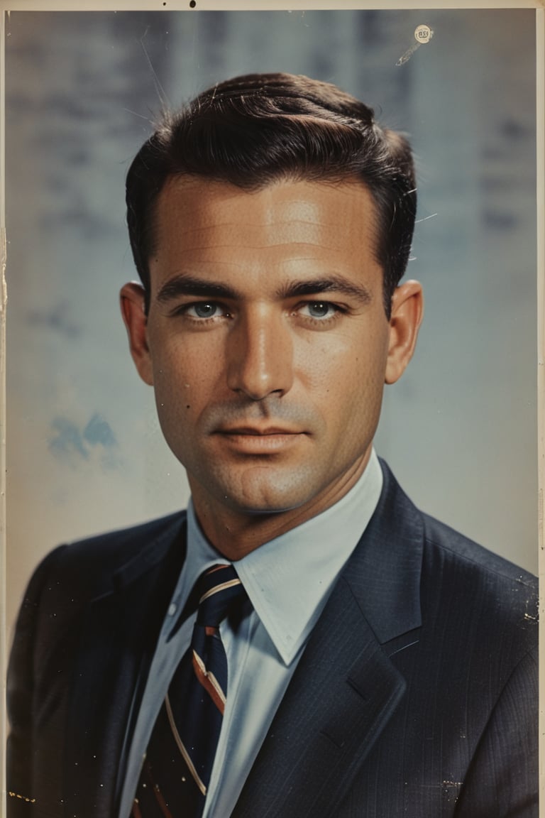 A photo portrait of a male FBI special agent summer 1968