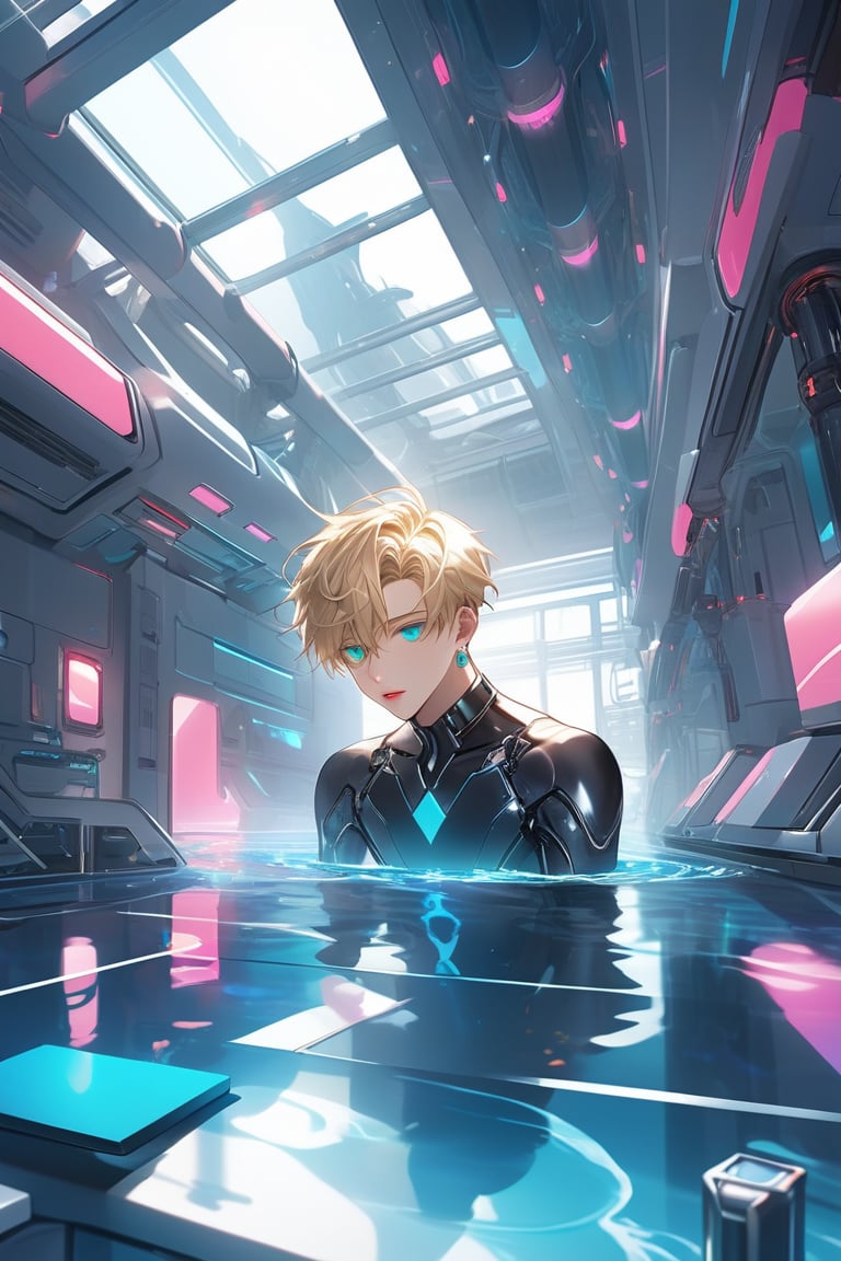 cyborg black suit | image created by Martín Lockheed | Tensor.Art