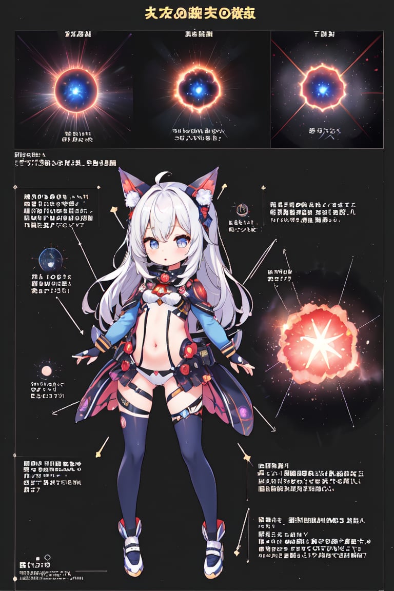 (1girl), very cute, kawaii, (supernova explosion explained in detail with diagrams:1.3), (masterpiece:1.3), ((highest quality, 8k, ultra-detailed)), (artistic quality:1.4), perfect anatomy, detailed eyes, anatomically correct hands