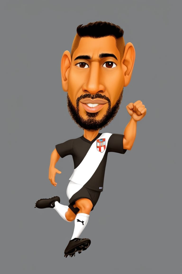 cartoon football player with beard and white headband, inspired by Víctor Manuel García Valdés, cartoon rendering, caricature!!!, inspired by Oswaldo Viteri, [digital art]!!, inspired by Nuno Gonçalves, inspired by Juraj Julije Klović, inspired by Croatian Ivan Lacković, 8k