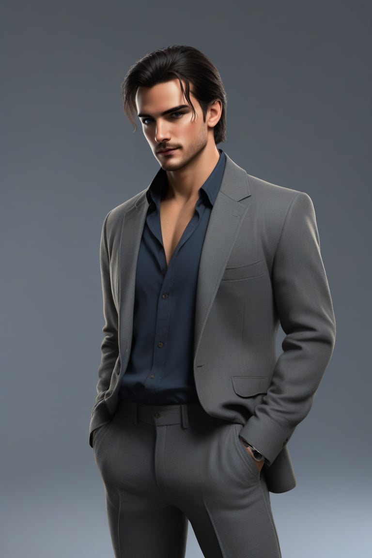english man, dark hair, fully clothed, fully dressed, 1990s style, standing, realistic, expressive, everything is in ultra high-definition, ultra HD, ultra high resolution, everything detailed, rare, flexible, complex, unique