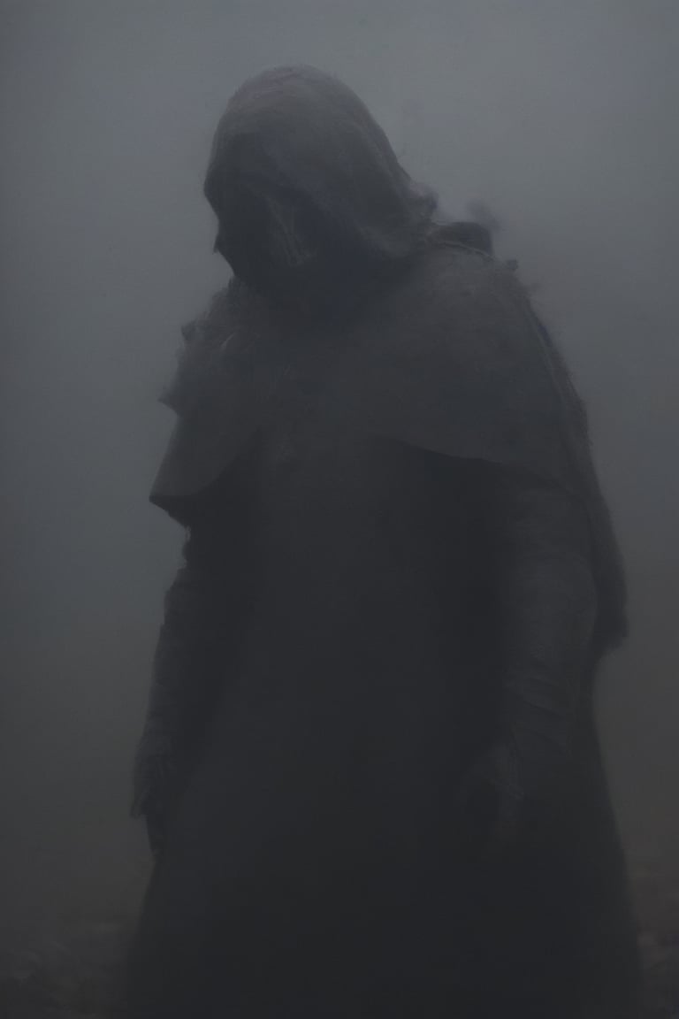 Sontaran , dust, dirt,high contrast,minimalistic,  stark,dramatic,silhouette style, close up , Tim Walker, Jamie Hewlett
,zavy-rmlght