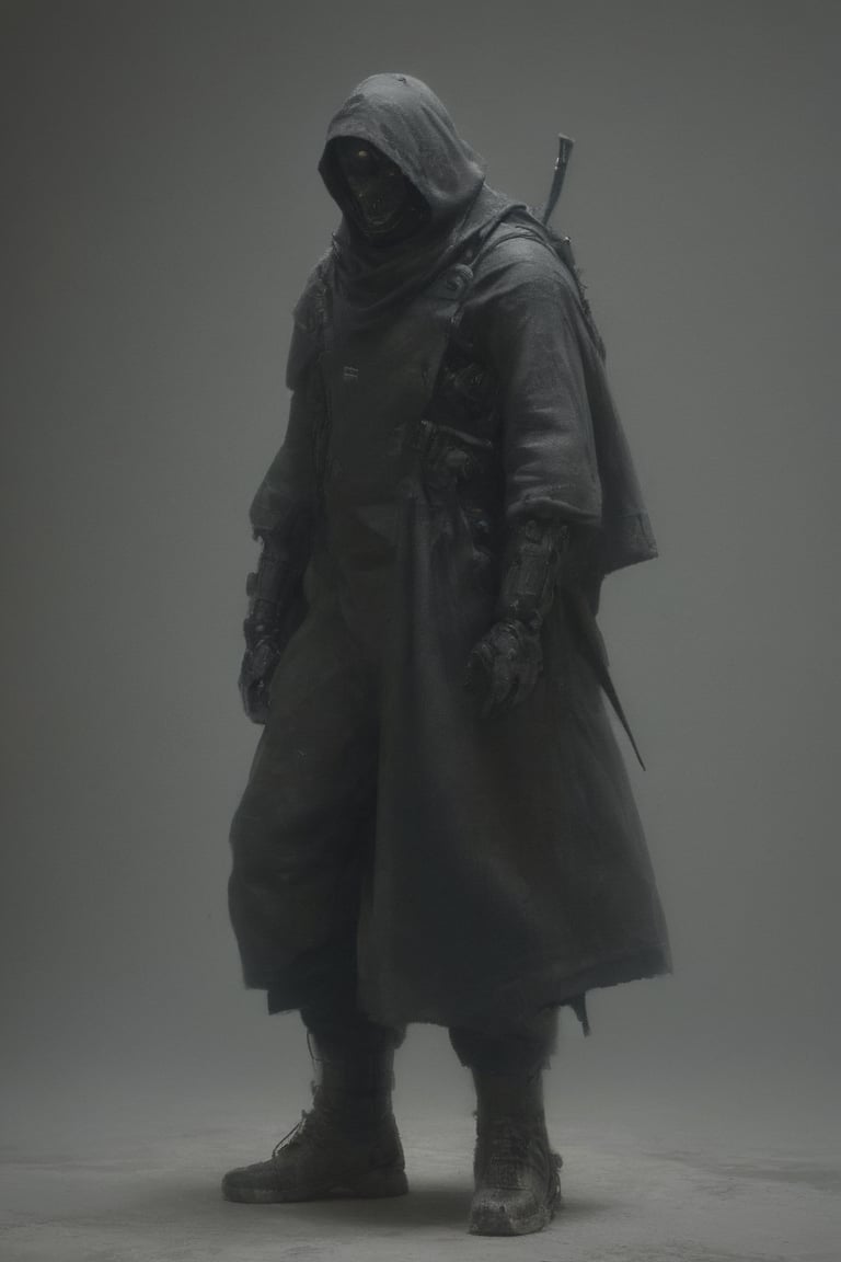 Sontaran , dust, dirt,high contrast,minimalistic,  stark,dramatic,silhouette style, close up , Tim Walker, Jamie Hewlett
,zavy-rmlght