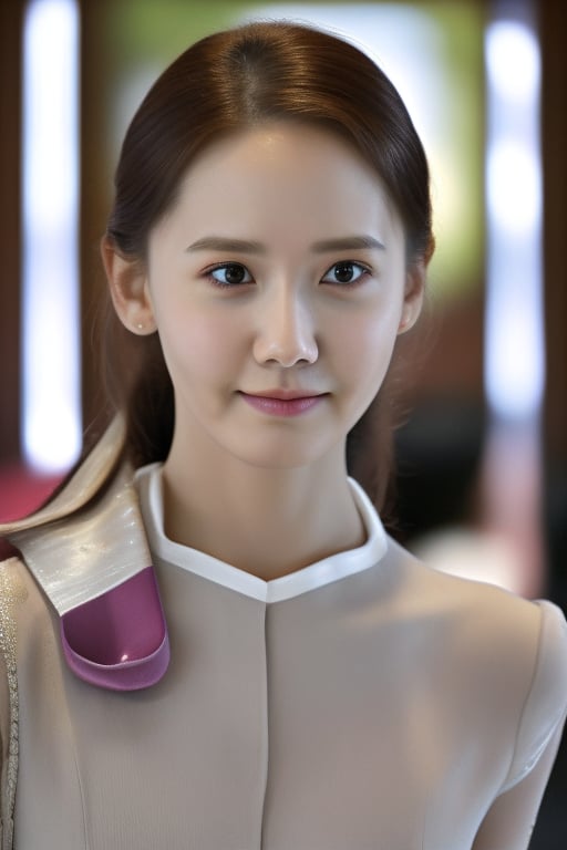 Yoona, 18 years old, smile Yoona's emotion, furrowed brows, thin, Yoona's prominent narrow forehead, slightly sloping nose, Yoona cheekbones, Yoona chin, gymnastic pose, HQ, magnification by a professional