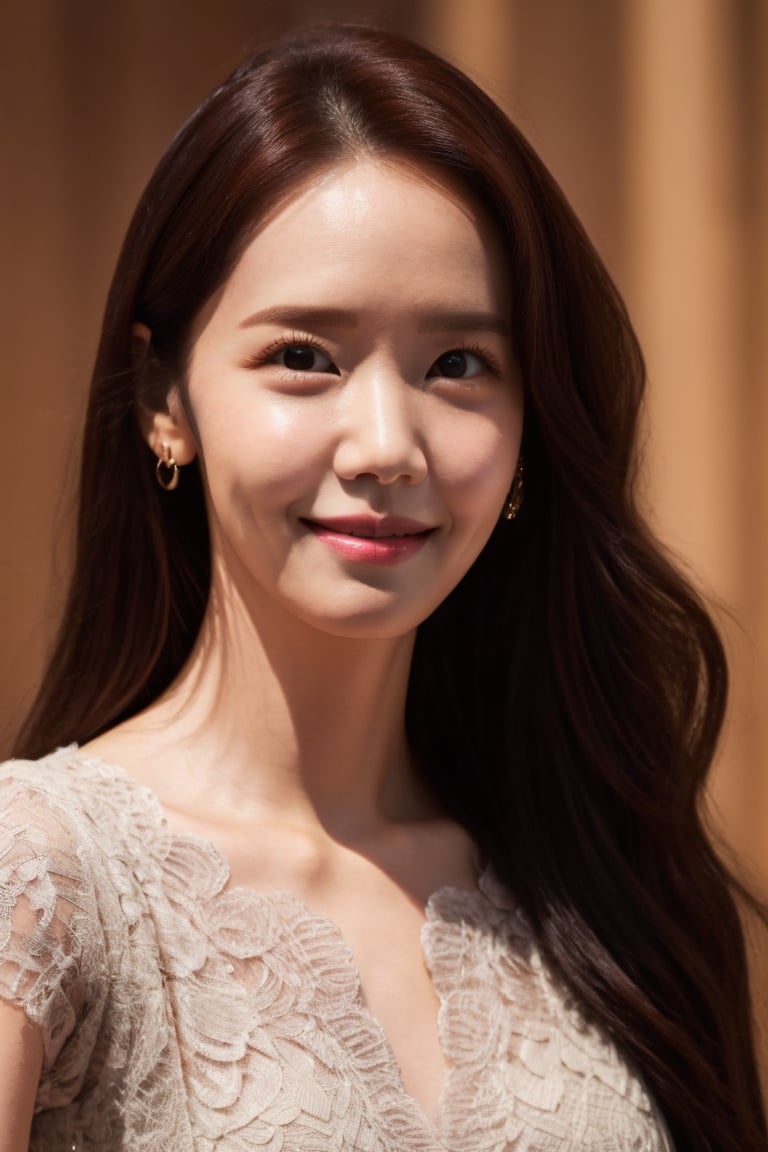 Lim Yoon Ah, kpop makeup, Korean,baby face,high nose, She opened her mouth, tall, slender, black hair, yoona crooked legs, yoona protruding forehead, (yoona straight low eyebrows), almond-shaped narrow yoona eyes, dark brown pupils, left eye narrower than right, high yoona cheeks, upturned  cute asian nose, thin yoona lips, shy smile, The corners of the lips are deep, dimples on yoona cheeks, high yoona jaw, blunt yoona chin, selfie,a full body shot,lora:IcfgirlLora_v40:1,Beauty,photorealistic,Cutest baby ,sugar_rune