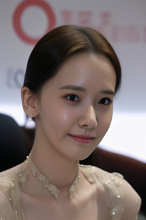 Yoona, 20 years old, smile Yoona's emotion, furrowed brows, thin, Yoona's prominent narrow forehead, slightly sloping nose, Yoona cheekbones, Yoona chin, HQ, magnification by a professional
camera