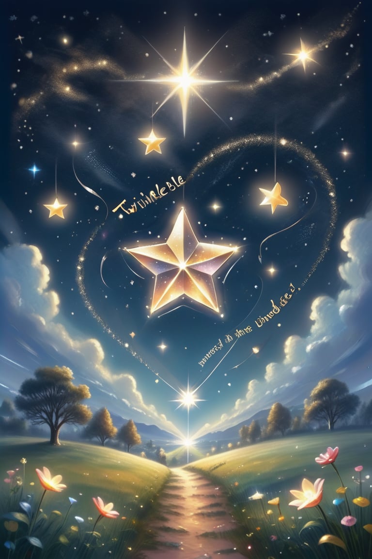 Twinkle, Twinkle, Little Star,
How I Wonder What You Are!
Up Above The World So High,
Like A Diamond In The Sky.
Twinkle, Twinkle, Little Star,
How I Wonder What You Are!